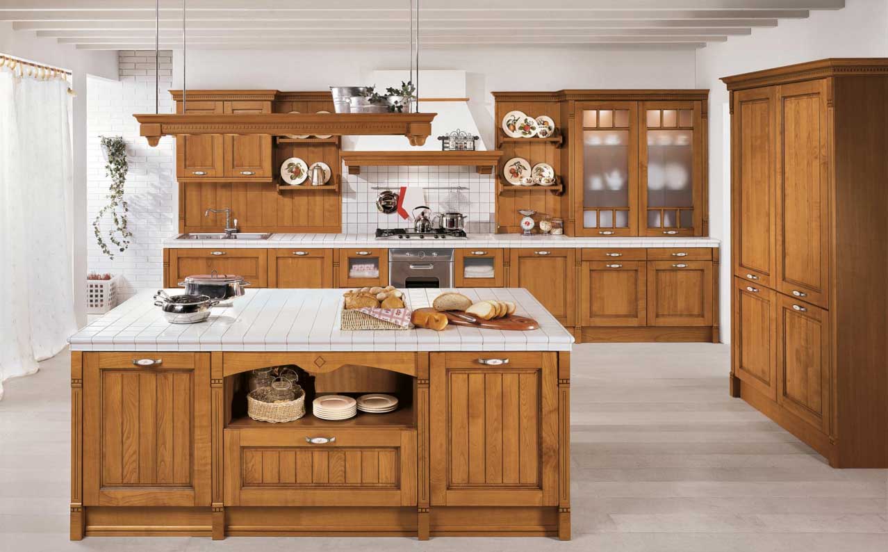 Arredo-3-cucine-con-mobile-in-legno-marrone-completa-con-armadio