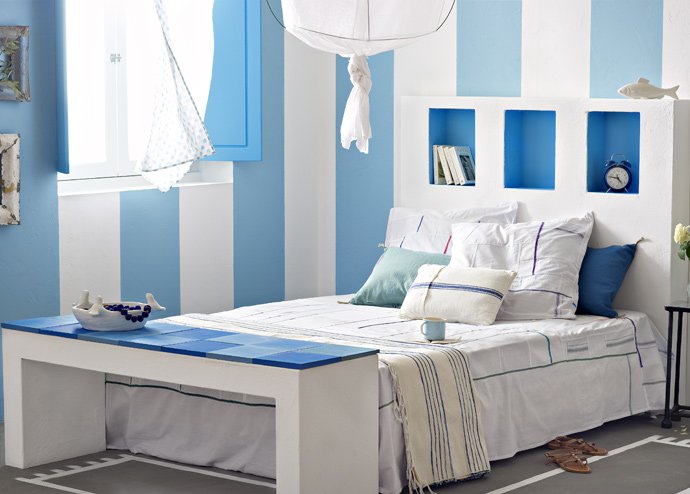 Light blue and other colours.