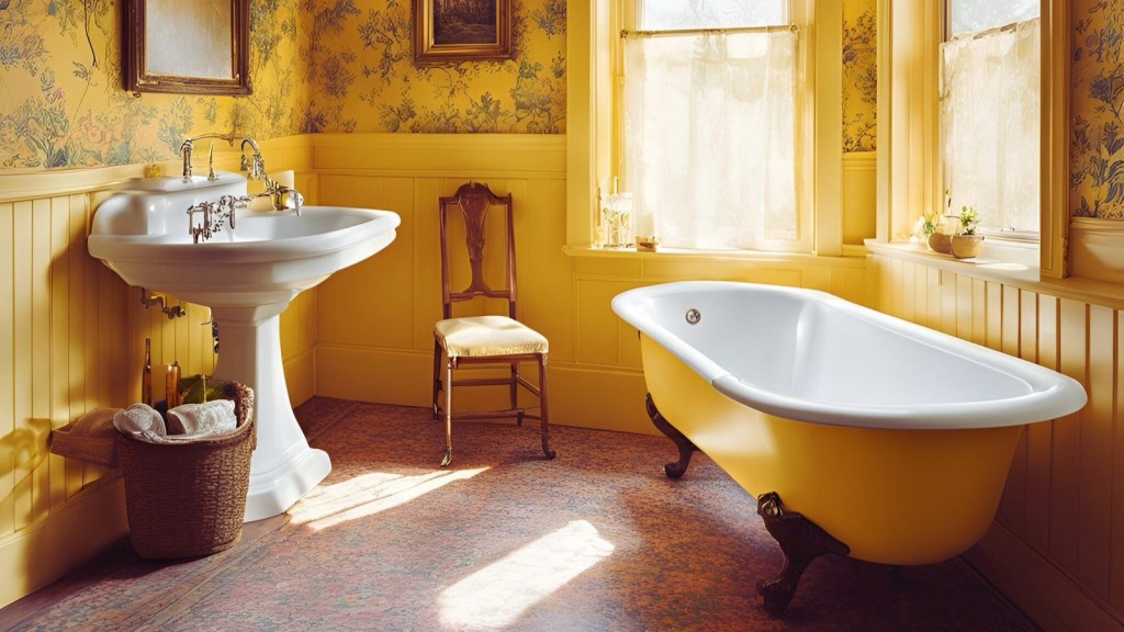 A Yellow Bathroom