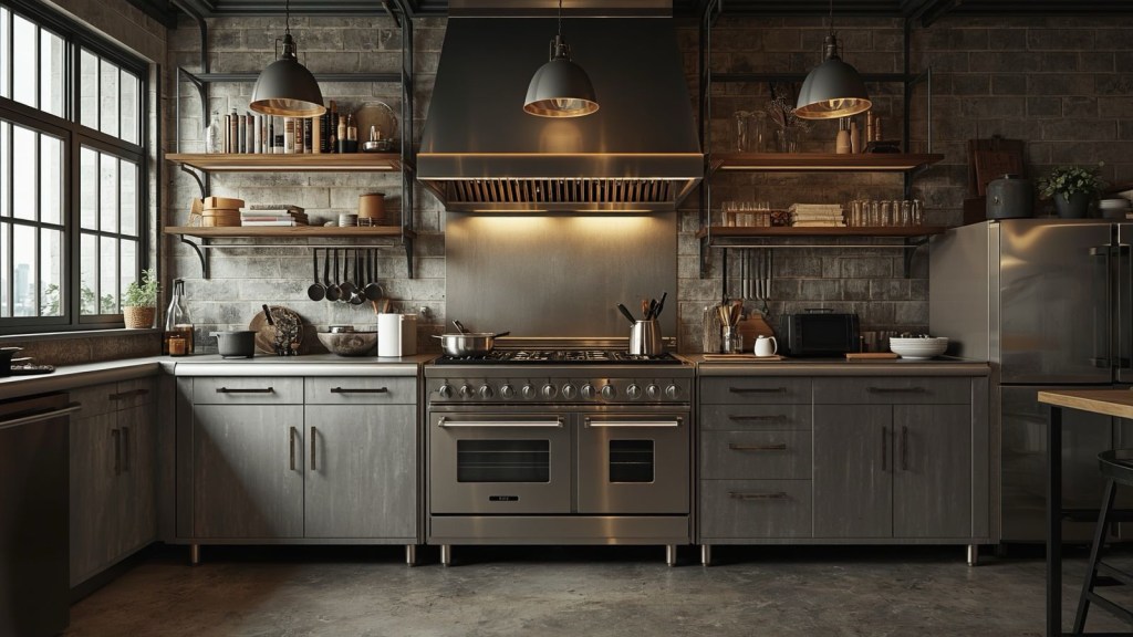 Cozy Steel Kitchens